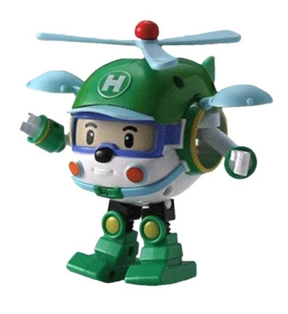 Robocar Poli Helicopter HELI Robot Transformer Car Toy Figure Action Korean TV  - Image 4 of 4