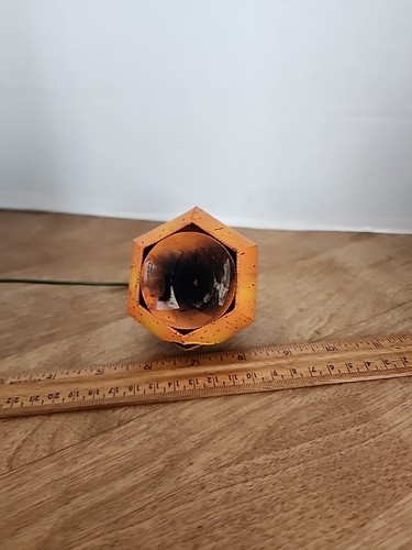 Unique Metal Jack O Lantern Candle Snuffer 12 inches Long - Picture 4 of 4