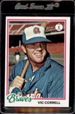 1978 Topps #527 Vic Correll Atlanta Braves - Nice Card