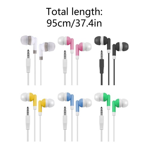 Color In Ear Cordless Music 3.5mm Earphones Tablet Mp3/mp4 Universal Earplugs - Afbeelding 10 van 32