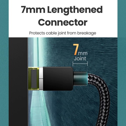 Ugreen Cat7 Ethernet Braided Cable RJ45 Gigabit Lan Network Patch Cord 0.5m - 3m - Picture 8 of 9
