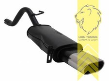 Sportauspuff Endschalldämpfer für Fiat Grande Punto 199 Punto EVO 75 x 135mm