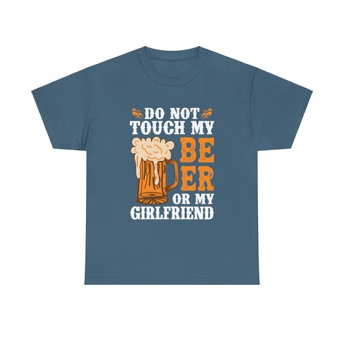 Beer Drinking Cerveza Unisex Heavy Cotton Tee T-Shirt 'Don't Touch' - Picture 3 of 79
