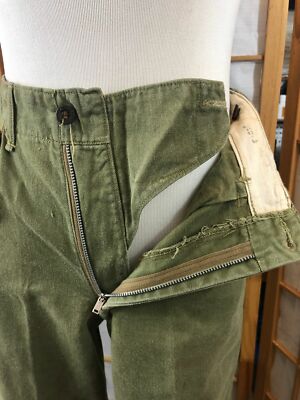 Vintage 60s BSA Boy Scouts Army Green with Red Trim High Waist