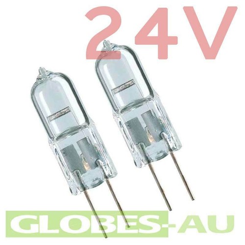 2x 24V 10W 20W G4 HALOGEN BULBS Light Globes Fire Safety Emergency BiPin JC - Picture 2 of 4