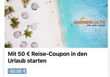 50€ Sonnenklar Gutschein (Gültig bis 30.06.2026)