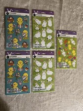 LOT OF 5 PACKS AG PREMIUM Easter STICKER SHEETS Spring Eggs Bunny Carrots Chick