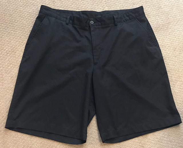 Mens Black BOLLE Tech Flat Front Golf Shorts - Size 40 | eBay