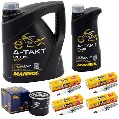 Set Inspektion für Yamaha MT-10 RN45 MT10 MT- 2016-2021 Öl 5L Ölfilter Zündkerze