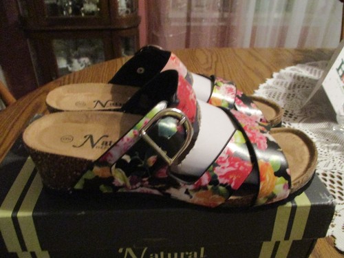 Natural Reflections Multi-color Floral Slip-on Shoes - Whitney - Size 9 - NEW! - Picture 3 of 9