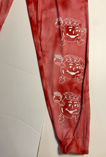 Mad Engine Kool-Aid man Oh Yeah! lounge pants pajama bottoms joggers pink large - Picture 11 of 22