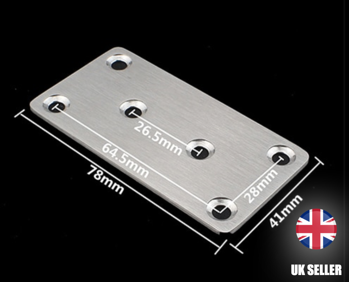 Jointing Mending Plates Stainless Steel 78x40mm, 90x48mm, 127x48mm