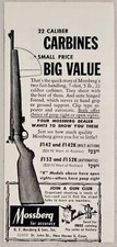1955 Print Ad Mossberg .22 Caliber Carbines Bolt Action & Automatic New Haven,CT