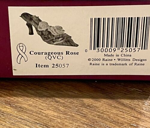 Zapato Just The Right Raine Courageous Rose 25124 QVC de colección 2000 firmado con caja - Imagen 3 de 10