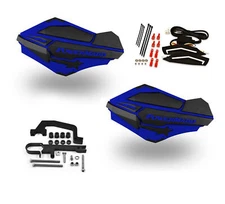 Powermadd Sentinel LED Turn Signal Handguards Blue Black Snowmobile Snow Hayes