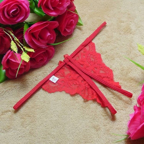 1PCS Red Sexy Women Lace Thong G-string Panties Lingerie Underwear T-back HOT - Picture 5 of 6