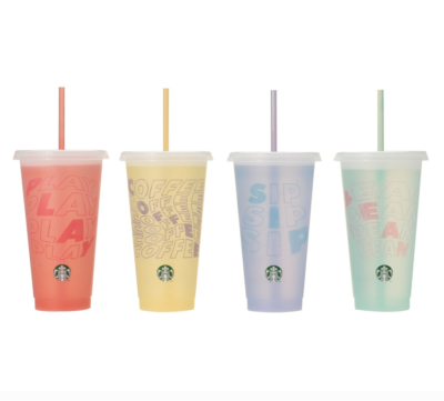 New 2025 Starbucks Mystery Color Changing Reusable Cold Cup | eBay