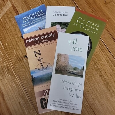 Virginia Tourism Travel Brochures Ephemera Junk Drawer Lot of (5) Arboretum