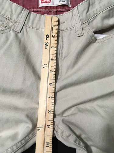 Levis 511 Boys Performance Slim Fit Khaki Pants Jeans Size 18 Reg 29 x 29 Tan - Picture 3 of 10