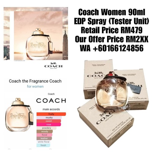 Coach For Women 90ml EDP Spray (Tester Unit) - Picture 3 of 3