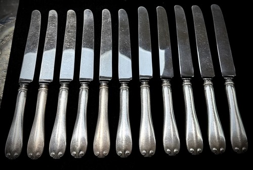 Tiffany & Co. Flemish 11 Sterling Silver 9.25" Knives - Picture 6 of 10