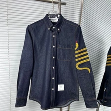 Thom Browne Men/women's New Autumn Four Bars Striped Embroidered Cardigan