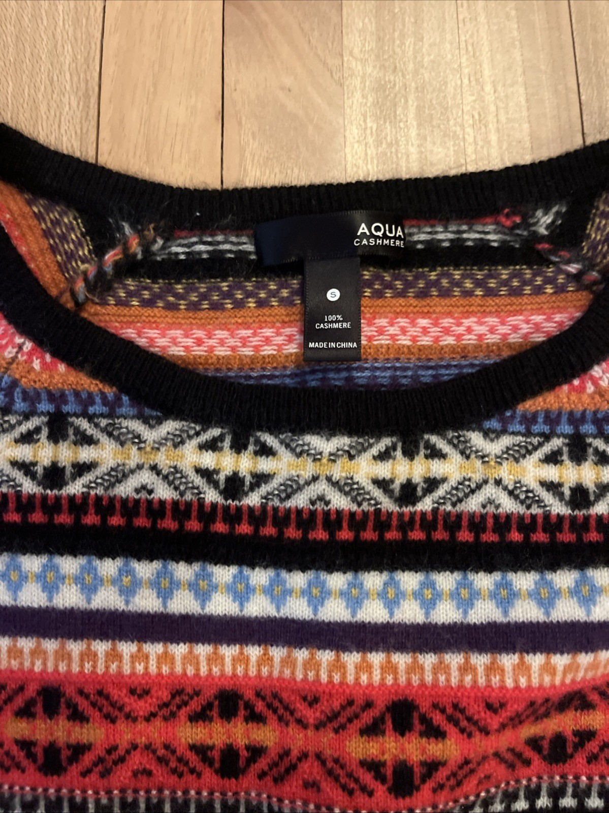 Aqua Cashmere Women’s Pullover Patterned Sweater … - image 2