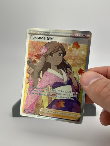 Furisode Girl 190/195 Full Art Trainer Silver Tempest Pokemon TCG NM/MINT - Picture 2 of 7