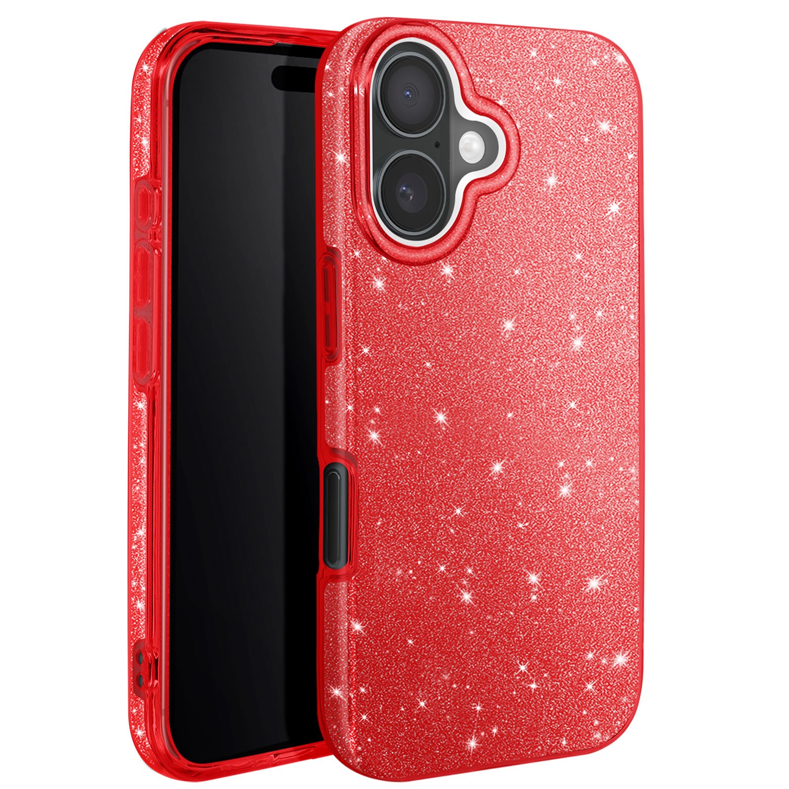 Coque iPhone 16 Plus Avizar silicone rouge antichoc et mince