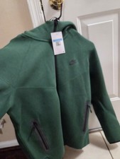 Nike Sportwear Tech Fleece Windrunner Full-Zip Hooded Jacket Sz M Green-Black   