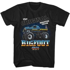 Bigfoot - The Original - American Classics - Solid Black Adult Short Sleeve T-Sh