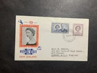 New Zealand 1953 1st day cover to England QE II Royal Visit Hodson Three Arrows