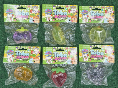 Taba-licious Fun Fruit Assortment Squishy Stress Relief Toys Orb Curiosities New