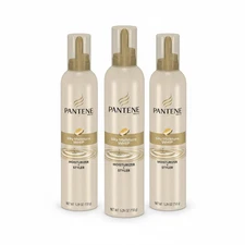 Pantene Pro-V Silky Moisture Whip 5.29oz Pack of 3 Hydrating Hair Mousse