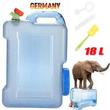 Weithalskanister 18L Wasserkanister mit Hahn BPA-frei Kanister Camping Tank NEU!