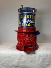 RARE MR PEANUT VENDER BANK.INCLUDES VINTAGE PEANUT CAN
