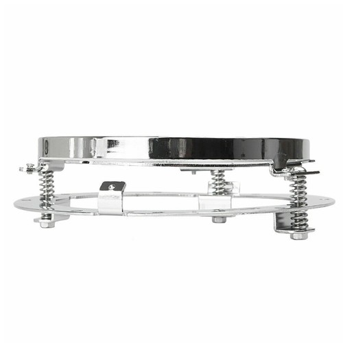 2X 7inch Headlight Mounting Bracket Ring Bucket Base For Jeep/Wrangler JK Chrome - Picture 11 of 11