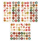  144 Stück / 6 Blatt DIY Weihnachtsversiegelungsaufkleber Runde Geschenktüte