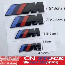 For BMW 3D ABS M Car Body Side Badge Body Rear Trunk Decor Sticker