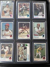 1973 Topps  Baseball - Lot of 9 Hall of Famers -GOATS - VG/EX  to NR MT