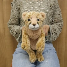 Sun Lemon Lap-Sized Baby Cheetah Plush Toy 42cm Knee Series Japan