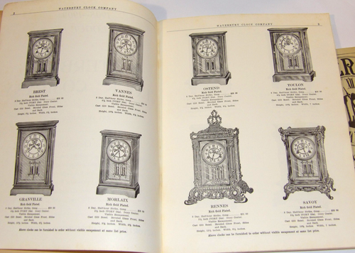 2 VTG 1980s REPRINT WATERBURY CLOCK CO CATALOGUES! 1891 & 1908-1909! ILLUSTRATED - Imagen 3 de 24