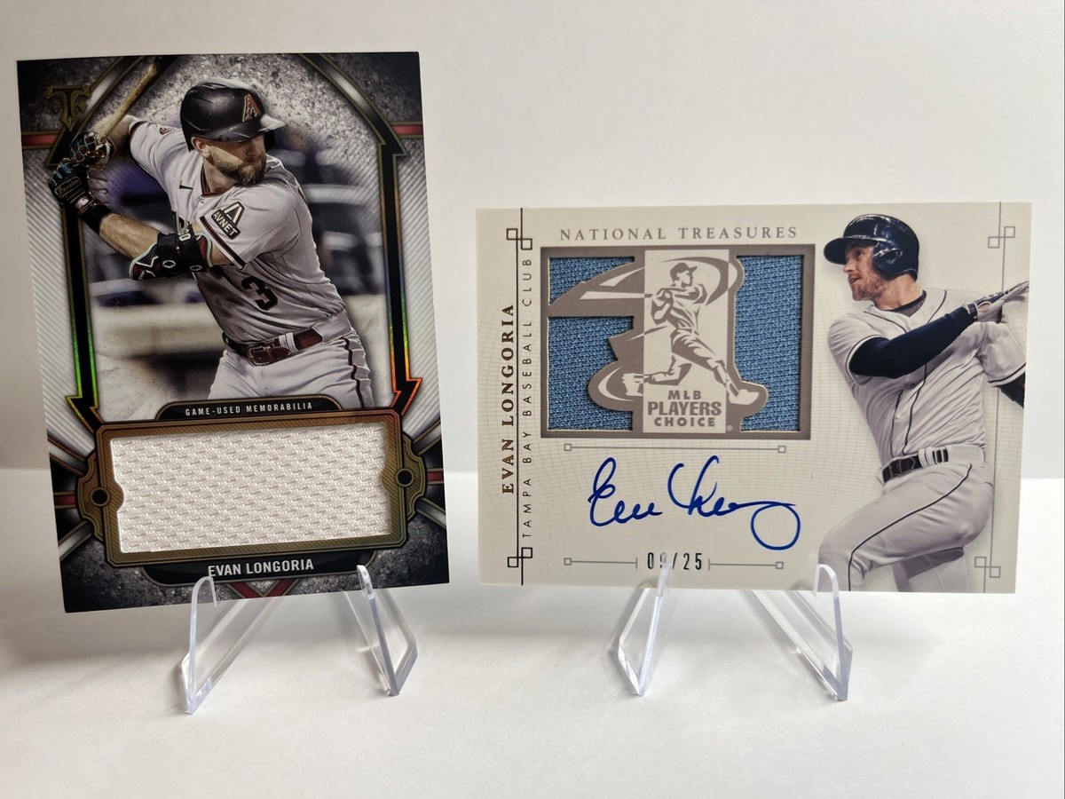 2014 panini national treasures- Evan Longoria Patch Auto /25