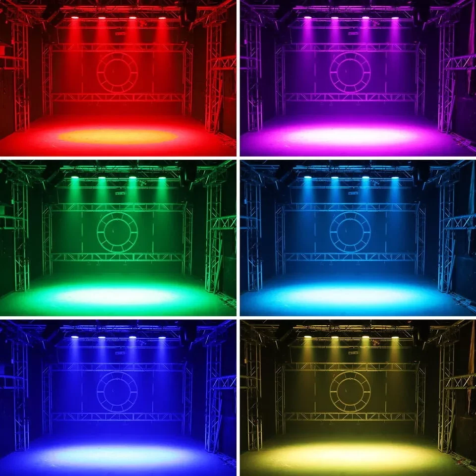 8件装18x18W RGBWA UV铝合金Par照明LED舞台灯DMX派对DJ — 第 4/4 张图片
