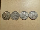 Franklin Half Dollars Lot Of (4)