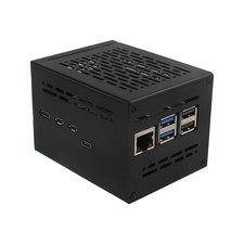 X1200-C1 Metal Case For Raspberry Pi 5 UPS Active Cooler PCIe Top M901