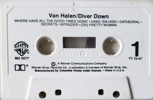 Van Halen Diver liquidation Down - Cassette
