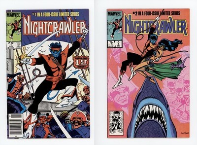 Nightcrawler #1 & #2 Marvel Comics - Shadowcat Cockrum 1985