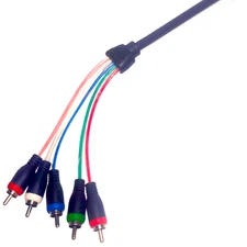 Steren 257-612BK 12ft Component RCA Cable