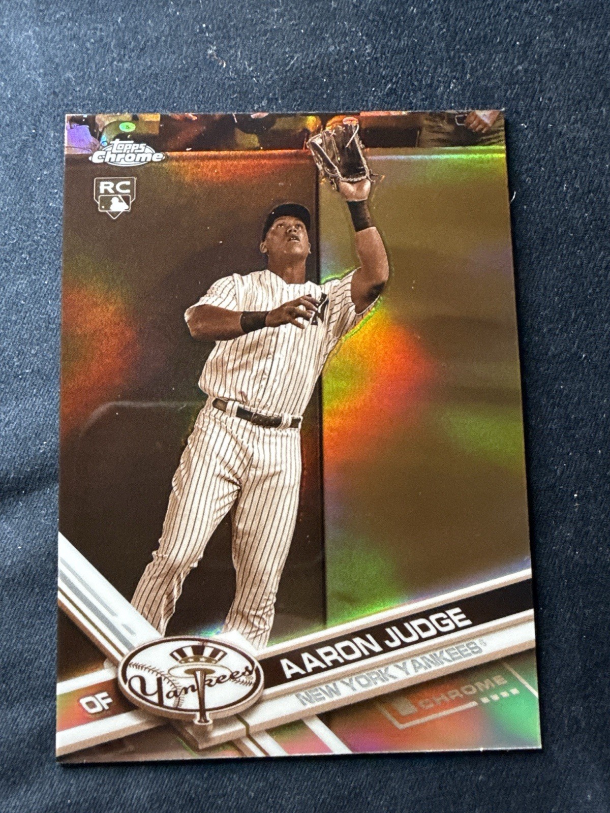 2017 Topps Chrome - Aaron Judge #169 Sepia Refractor (RC)